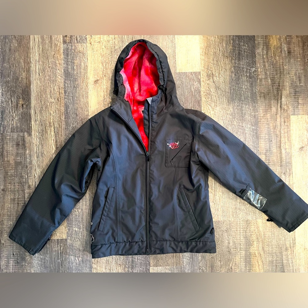 Like New Roxy SnowBoarding Pink Pinstripe Jacket and Pants Set.